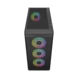 Case GAMDIAS ATHENA M3 Black ARGB – Mid Tower | 4 Fan ARGB PWM